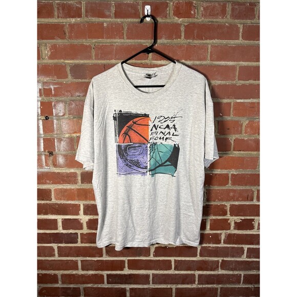 VINTAGE 90s 1995 NCAA FINAL FOUR Basketball Shirt College Made In USA Sz Large - Picture 1 of 7
